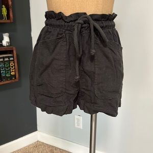 Black high waisted shorts